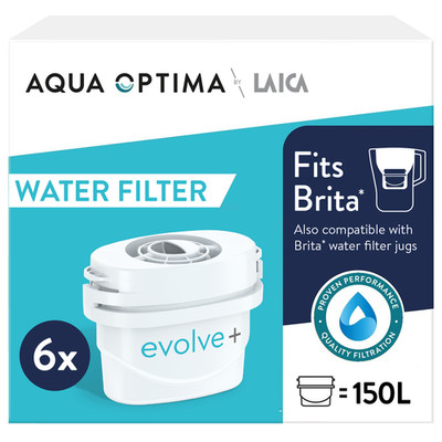 Wasserfilterkartuschen 6er Pack Aqua Optima von LAICA Evolve+ passend für Brita*