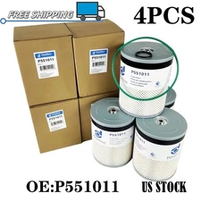 4X Donaldson P551011 Fuel Filter A0000903651 fits for FS19915 PF9804 L9915F New