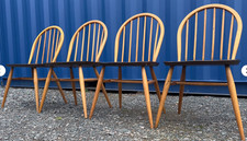 Vintage 4 Ercol Windsor Dining Chairs Mid Century Retro FREE GB DELIVERY🚚🚚🚚🚚