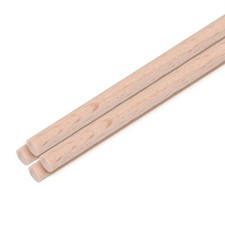 Wooden Dowel Rods, 5mm 1/4 x 12 Inch Round Wooden Rod for DIY,Pack of 4