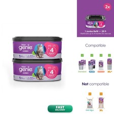 Litter Genie Refill Bags Jumbo 2-Pack, 56 Total Ft Up 8 Months Supply In 2