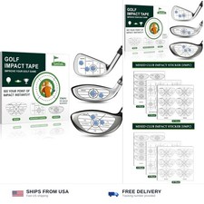 Golf Impact Tape Labels Sweet Spot Analysis Sticker for Clubs