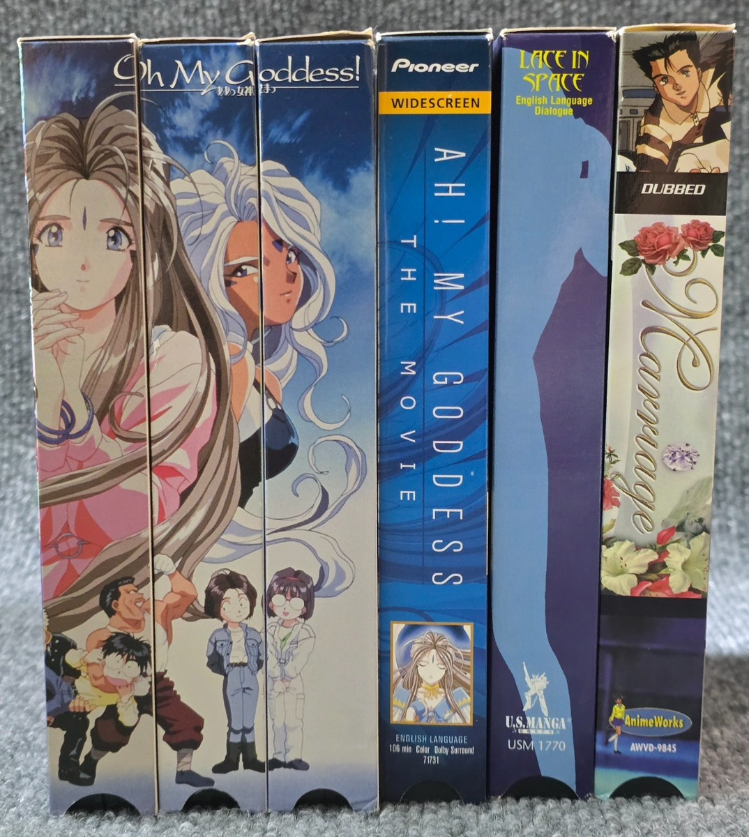 Anime VHS Lot of 6 - Oh My Goddess 3 4 5 Movie Agent Aika Marriage