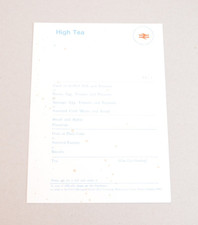 Railway Menu Card British Rail Catering High Tea/Wine List