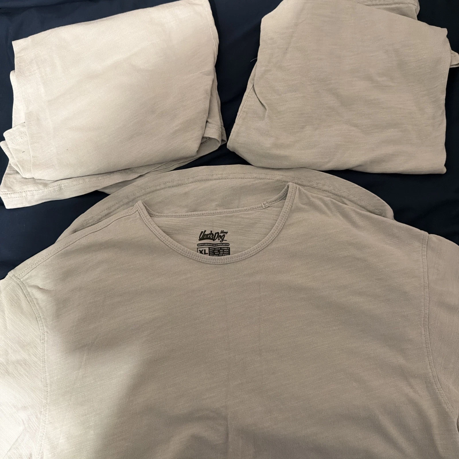 Underdog Hemp T-shirt Mens XL Duraflow Bamboo Organic Cotton Tee 3 Pack image 3