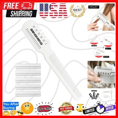 Hair Cutter Comb, Shaper Razor Comb, Split Ends Trimmer Styler, Double Edge R...