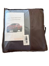 Giant Panda Front Car Seat Covers Black 2-pack