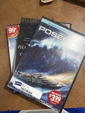 Blockbuster Movie Cases And Movies. See Pictures 3 Pack Combo.