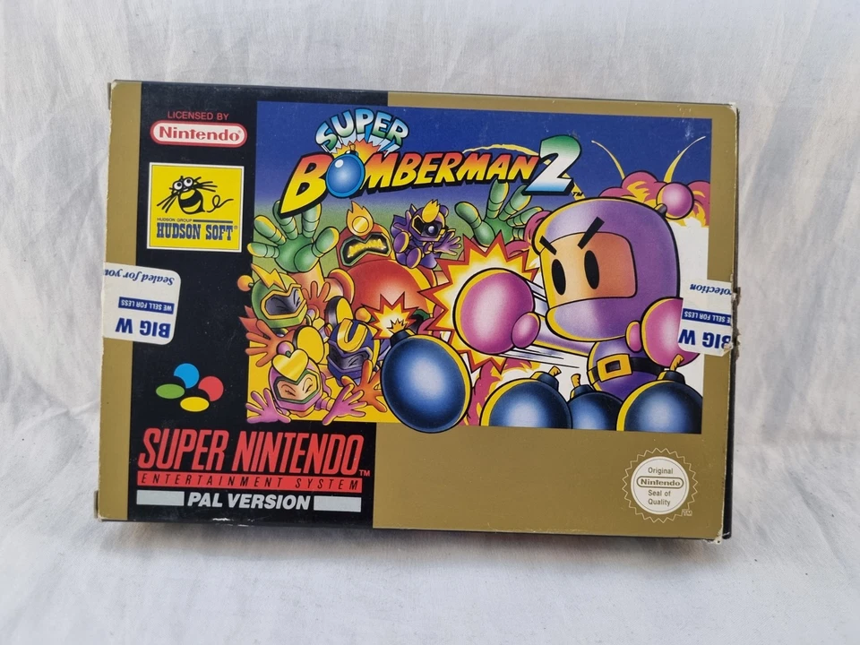 Super Nintendo - Super Bomberman 2 - SNES - PAL - Boxed With Inserts And Manual  - Image 3 of 4