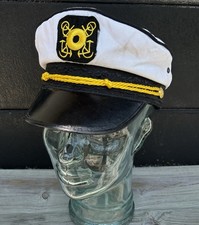 SHIP CAPTAIN - Yacht Boat Style - YOUTH or S/M 22"  56cm Size Novelty Cap Hat