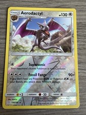 Pokemon Card Aerodactyl 130/181 S&M Team Up Reverse Holo Rare Near Mint