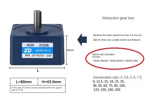 4GN-15K 30K 50K 90K 120K 150K 200K Speed Motor Gearbox DC Reducer Gearboxes - Picture 3 of 13