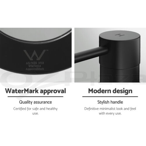 Cefito Bathroom Tap Shower Twin Tap Faucet Basin Sink Bath Swivel Black - Picture 7 of 10