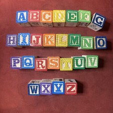 Alphabet wooden block set- 26 blocks