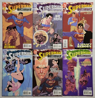 dc SUPERMAN BIRTHRIGHT #1-12 Complete Set Unread 2003 NM Mark Waid Leinil Yu