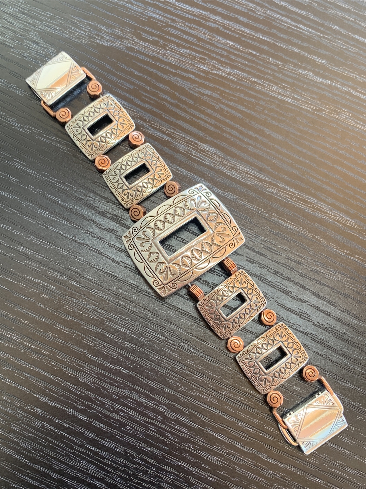 Signed Brighton Quality Silver Copper Southwester… - image 6