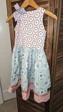Matilda Jane Heart dress sz8 NWOT w/ hairbow