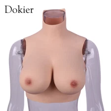Dokier Silicone Breast Forms Breast Plate Fake Boobs Fake Breasts C D F Cup Size