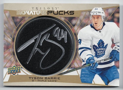2020-21 Upper Deck Trilogy Signature Pucks Autograph Puck Auto Pick From List !! - Picture 3 of 6