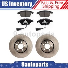 Front Disc Rotors + Brake Pads For 2011 2012 Seat Ibiza
