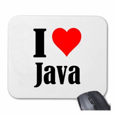 MOUSEPAD Mauspad I Love Java Ich Liebe Java