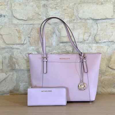 Michael Kors Ciara LG Tote Saffiano Leather Blossom Shoulder Bag