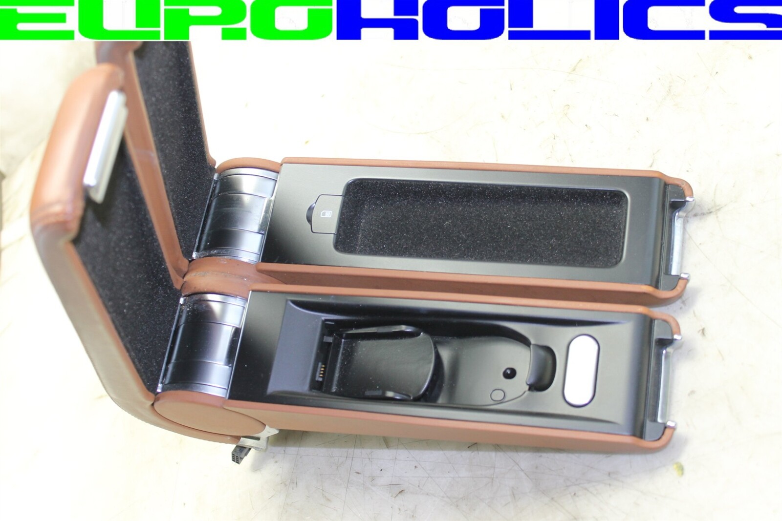 OEM Bentley Continental Flying Spur 06-12 Center Console Armrest Assembly Brown