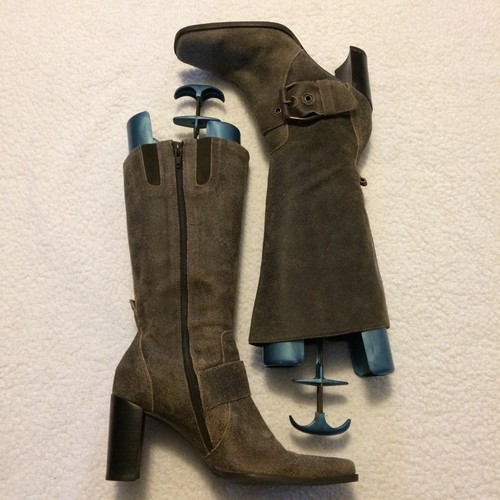 Womens RUFF HEWN Bryce Knee High Boots Size 9 M Gray Minimal Wear - Picture 6 of 9