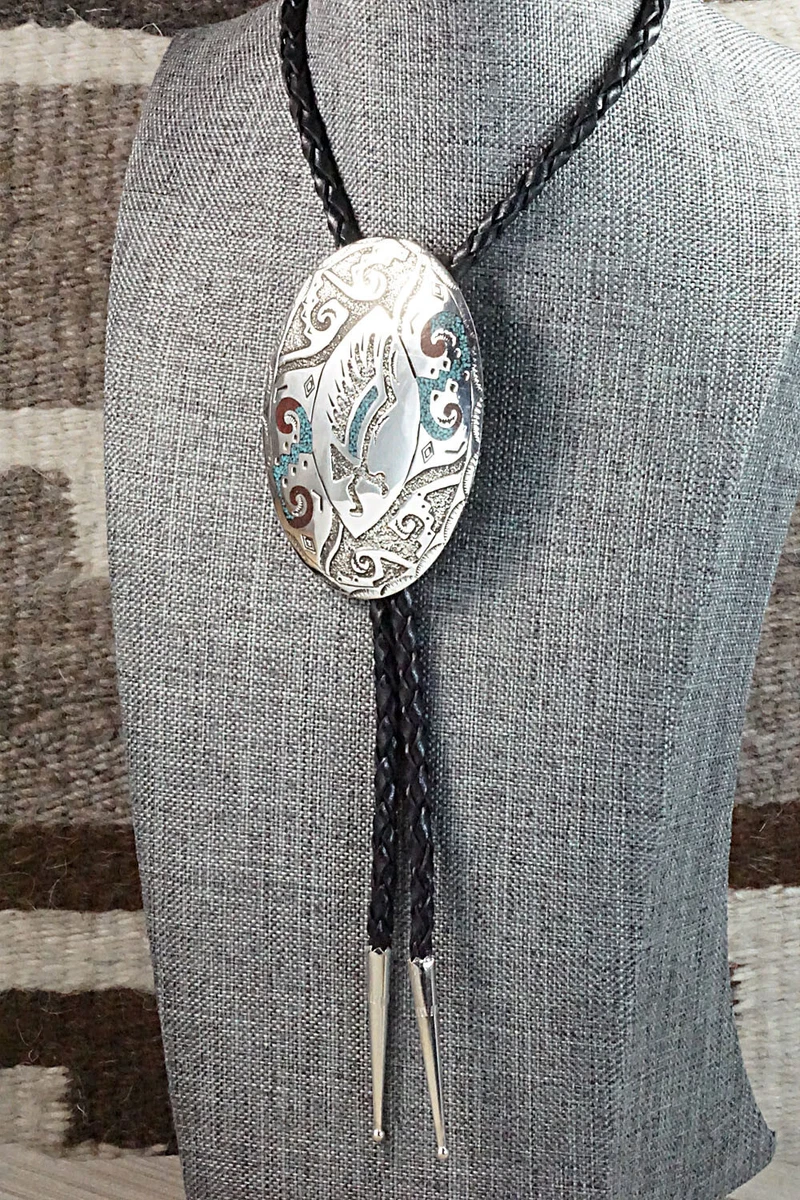 Silver shop bolo tie