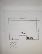 Schutzscheibe Spuckschutz Acrylglas mit Durchreiche Thekenaufsatz 