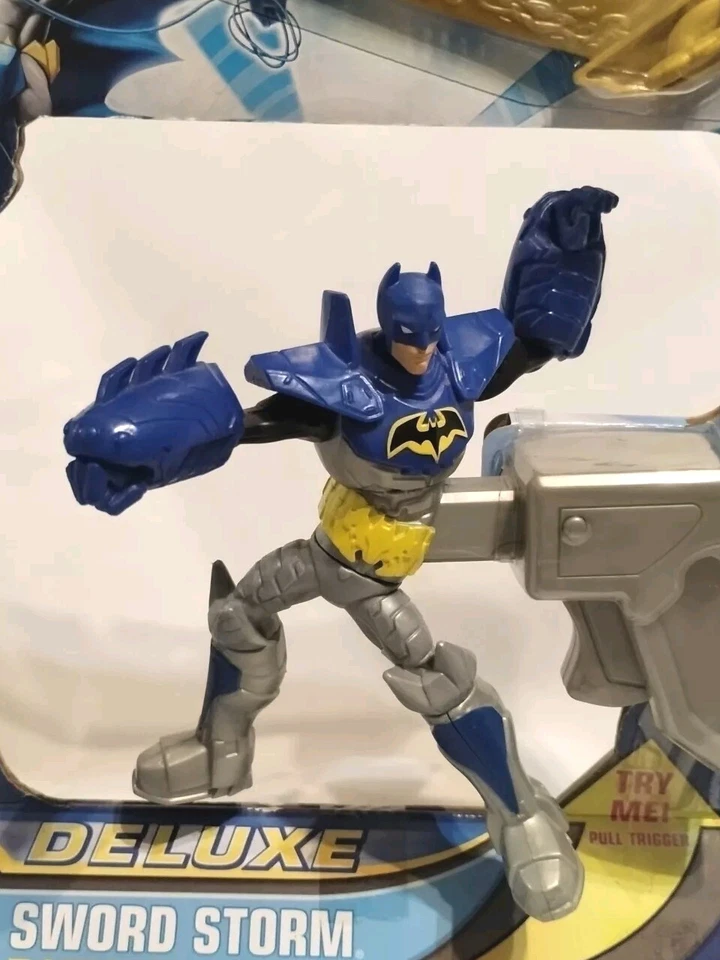 Batman Deluxe Sword Storm- Pull Trigger- 6" Spinning Action Figure 2013  NEW - Image 2 of 4
