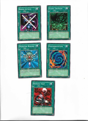 1996 YU-Gi-Oh Konami Trading Card Lot / 5 Magic Cards | eBay