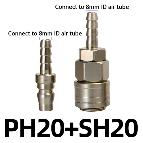 Air Line Hose Compressor Fitting Connector Quick Release Coupler Female Male Set - Picture 37 of 45
