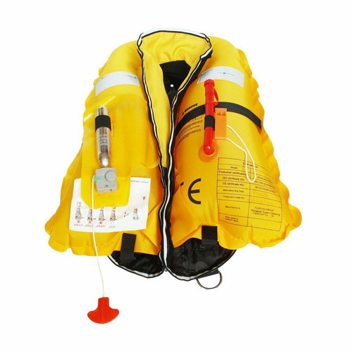Chaleco salvavidas inflable de calidad A+ ayuda a la flotabilidad PFD delgado manual NUEVO - Imagen 4 de 10