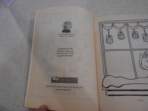 Libro da colorare e attività natalizie Peanuts vintage Natale Snoopy Charlie Brown 2004 - Foto 6 di 11