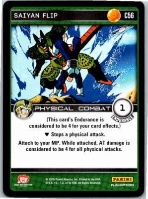 Saiyan Flip C56 Dragon Ball Z Perfection Common Card TCG X1 | eBay