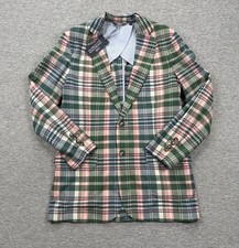 Vineyard Vines Kentucky Derby Blazer Mens 38L Green Plaid Madras Jacket NEW