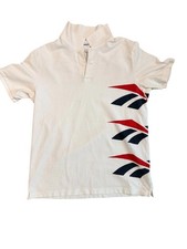 Reebok Classic Vector Logo Polo Shirt   White   Medium