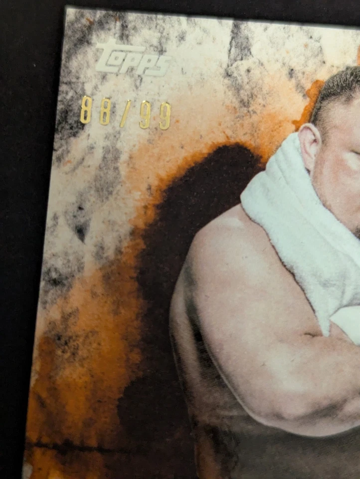 2018 Topps WWE Undisputed Auto Samoa Joe Orange /99 Autograph  - Image 2 of 3