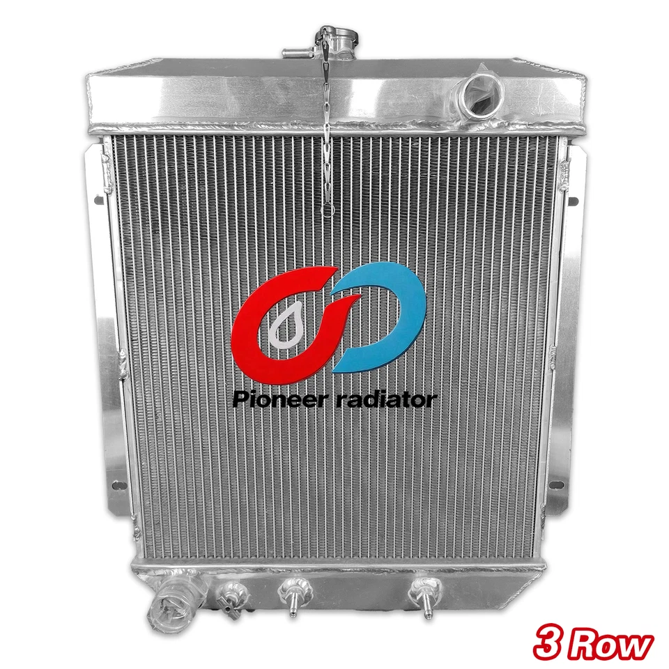Aluminum Radiator Fit 54-56 1954 1955 Ford Customline Club V8 3.9 4.2 4.4 4.8 AT Foto 2 de 4