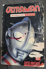 Vintage Ultraman Instruction Manual SNES