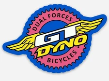 GT Dyno BMX  Bicycle Old School Logo Vinyl Sticker Decal