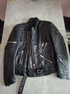 HEIN GERICKE HURRICANE MOTORRADJACKE MOTORRADLEDERJACKE VINTAGE GR. 54