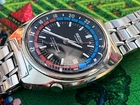 Vintage Seiko Navigator Timer GMT 6117-6410 Stainless Steel Automatic Mens Watch