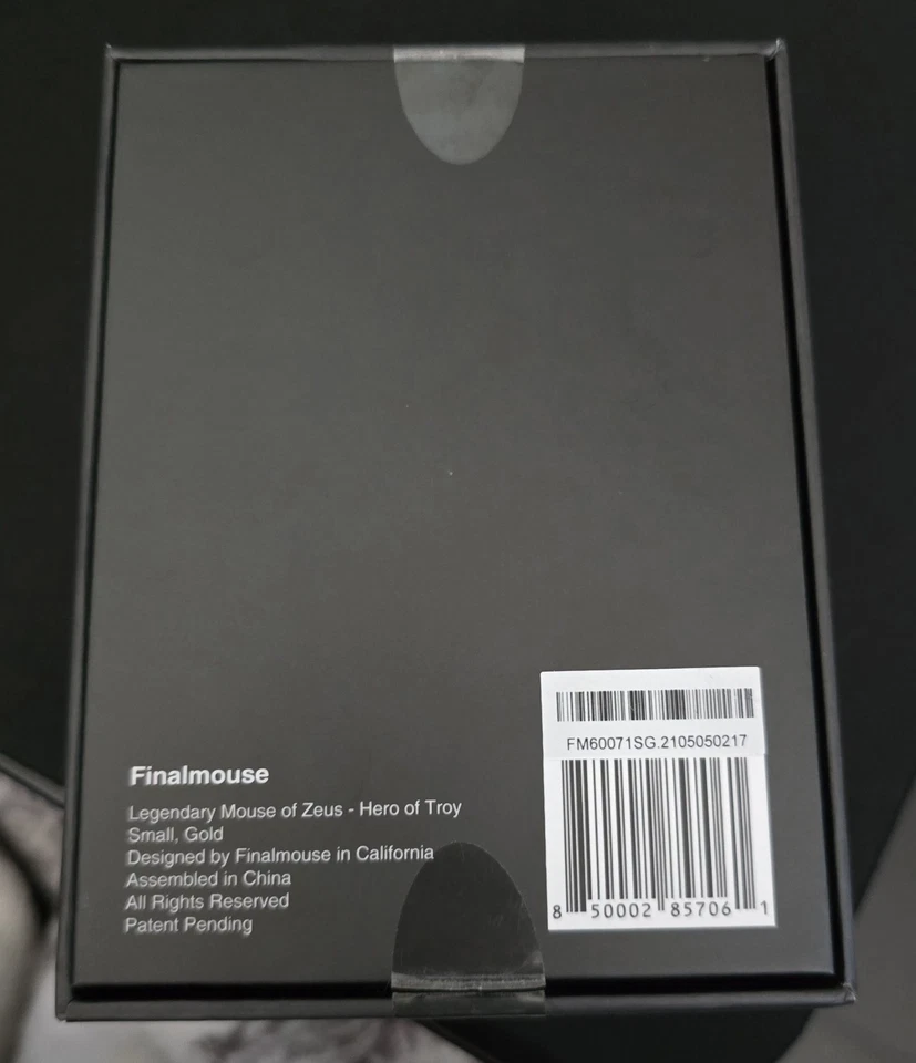 Finalmouse Starlight-12 Hero of Troy Achilles Gaming Mouse Gold Small #1212/2500 - Image 2 of 4
