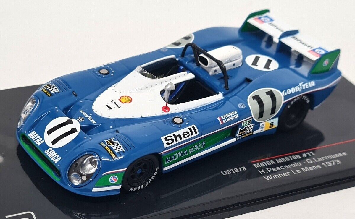 Matra MS670B #11 Le Mans 1973 par IXOMODELS miniature 1/43 en métal bleue
