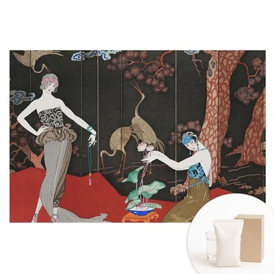 Modern Feature Wall Easy Install Wallpaper Art Deco Figures And Nature