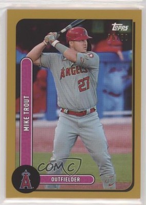 2021 Topps Brooklyn Collection Gold 26/50 Mike Trout #48 00d2