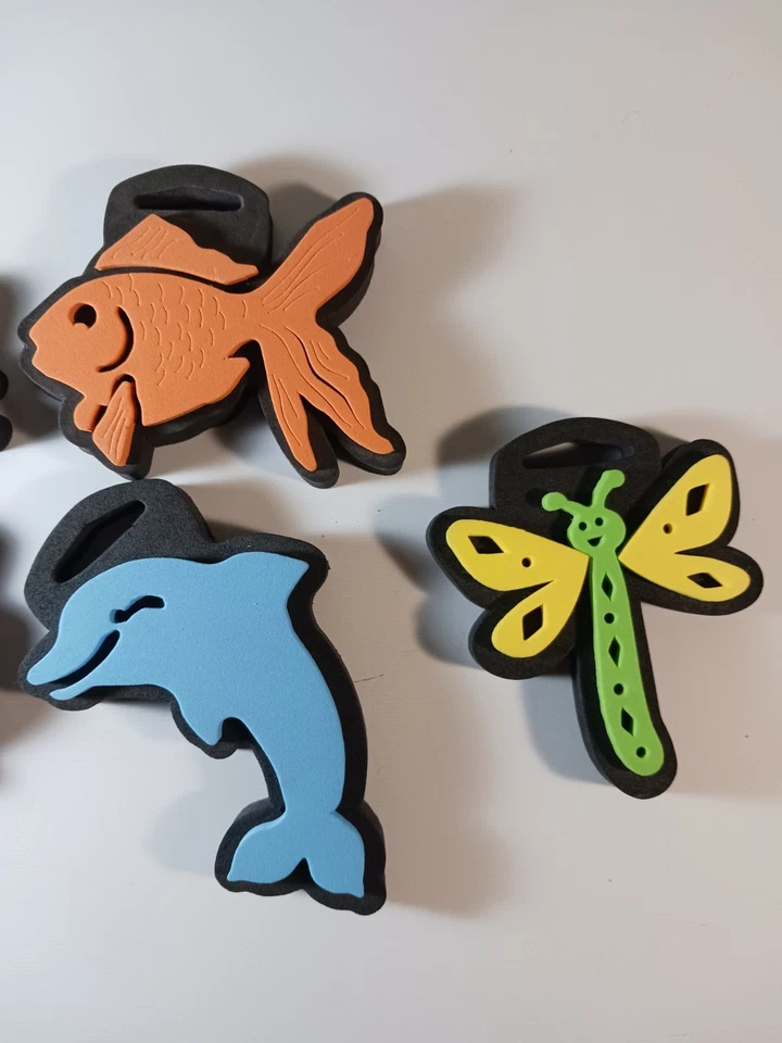 Estampillas gruesas, lote de 6 piezas, estampillas de espuma, nuevas Foto 3 de 4