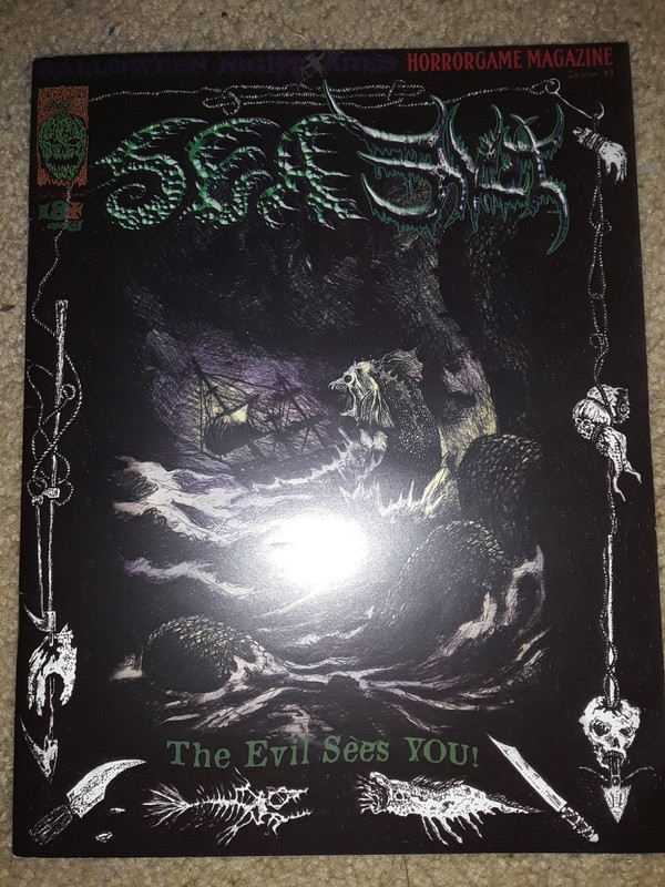 SEA EVIL  Rare Horror RPG  Halloween Nightmares Horrorgame Magazine #3